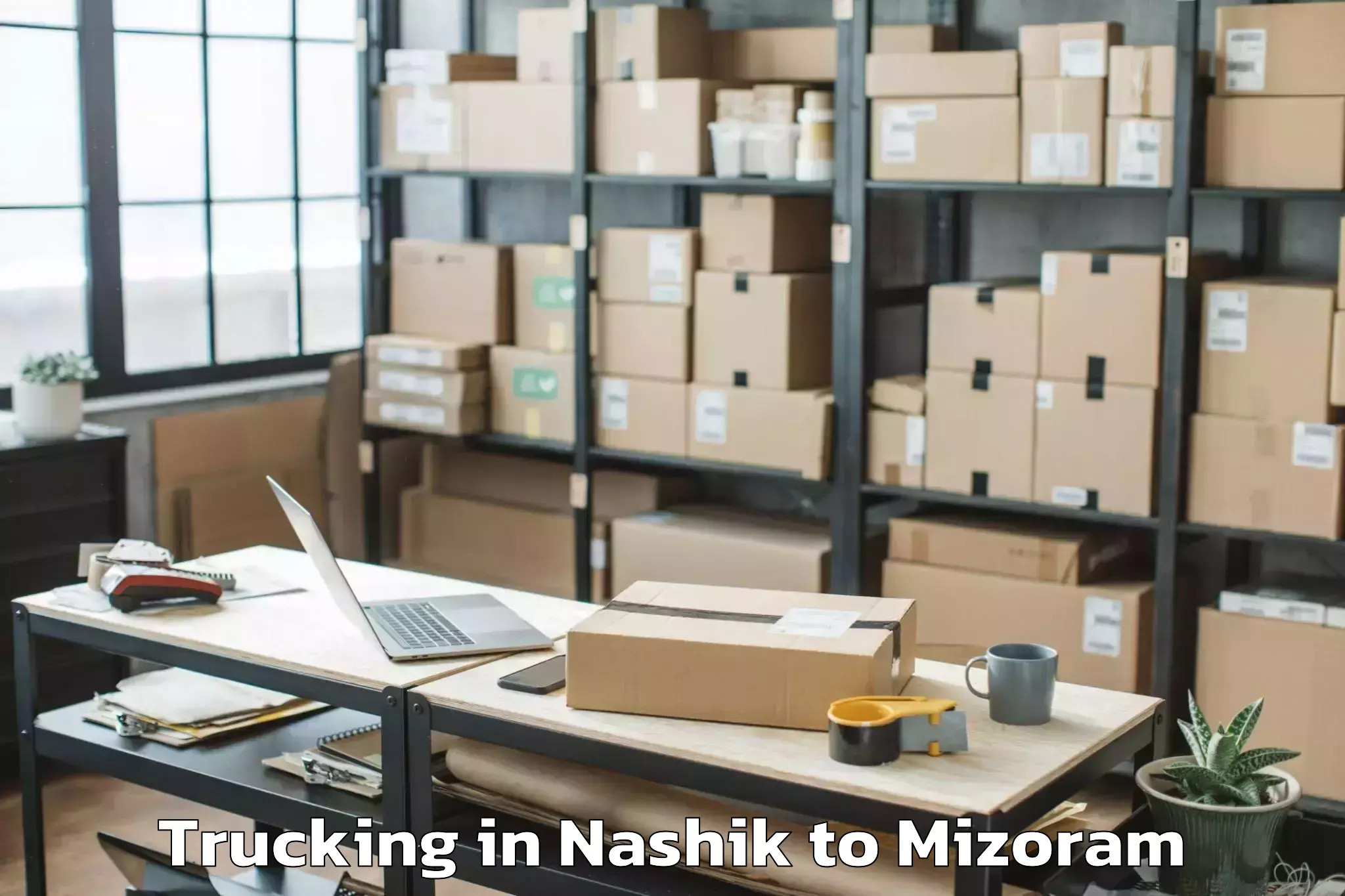 Leading Nashik to Icfai University Mizoram Aizaw Trucking Provider